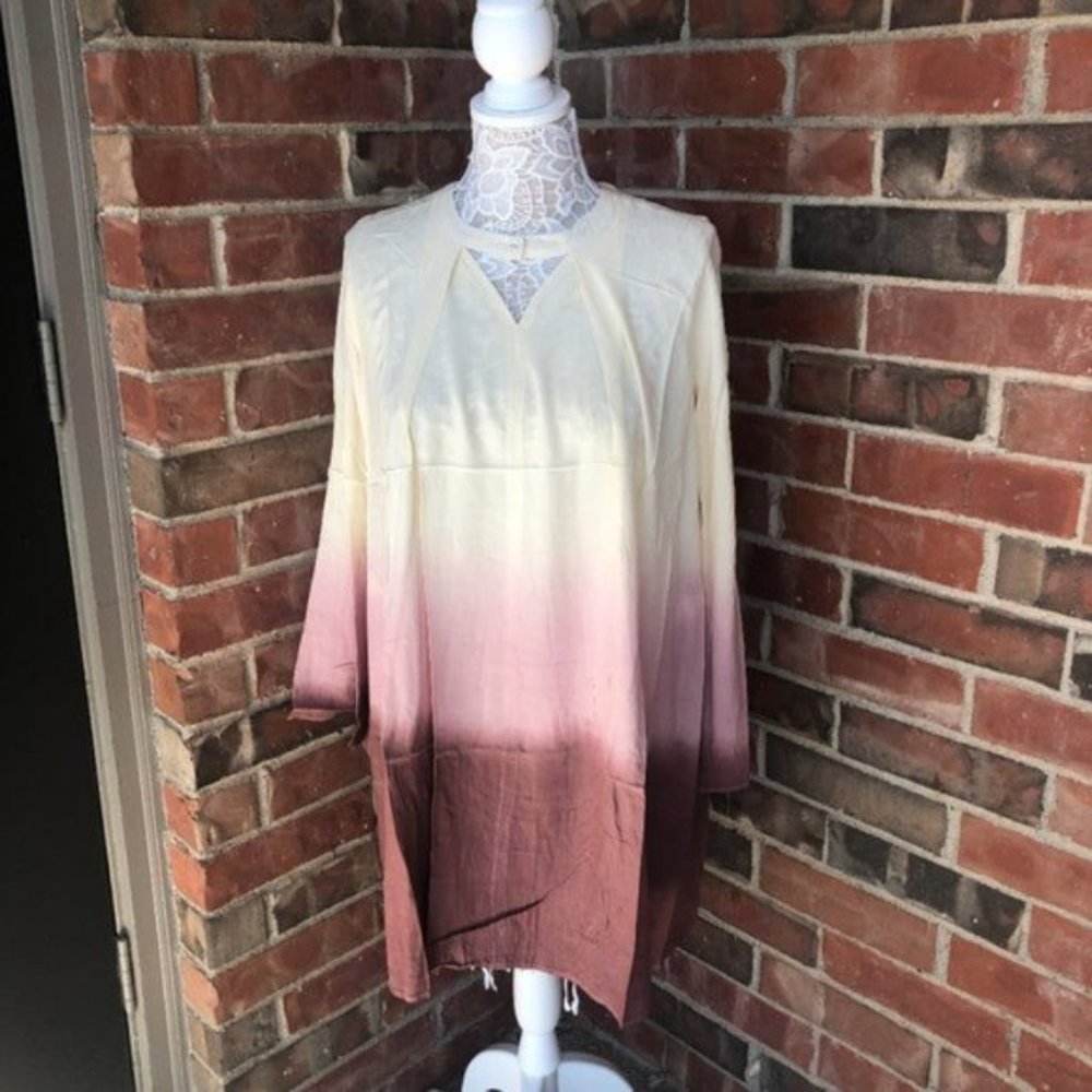 Davi & Dani Dye Ombre Shift Dress Blush Ivy - Picture 5 of 11